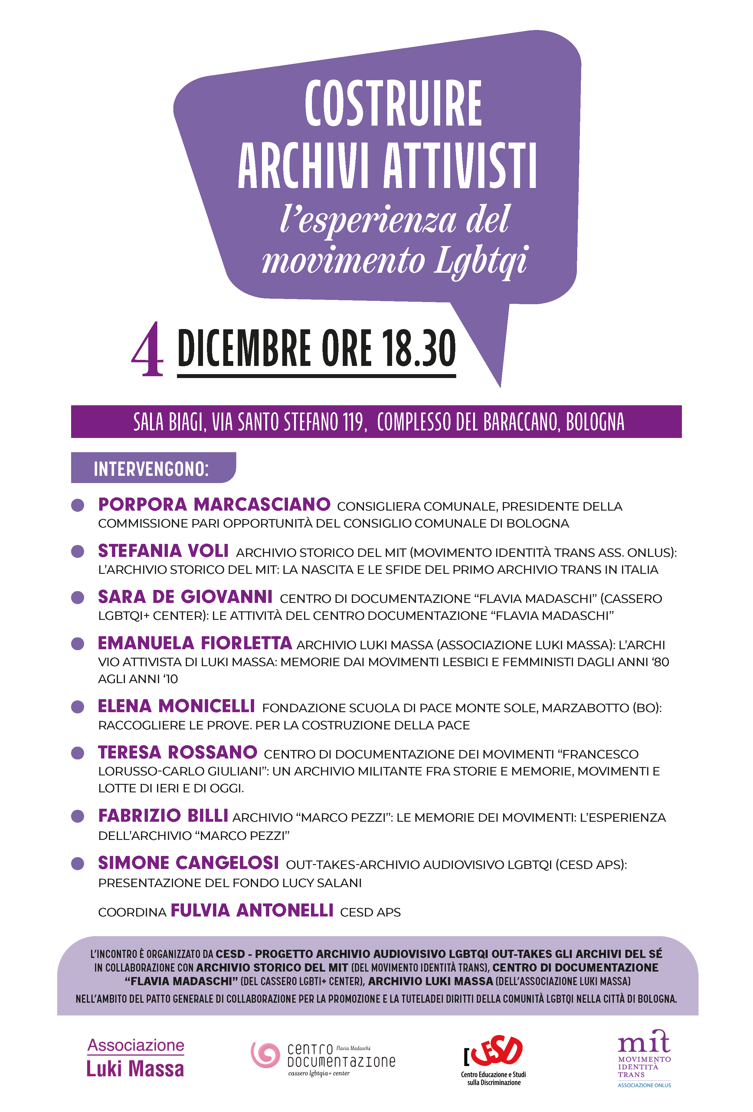 Costruire archivi attivisti 4 dicembre 2023