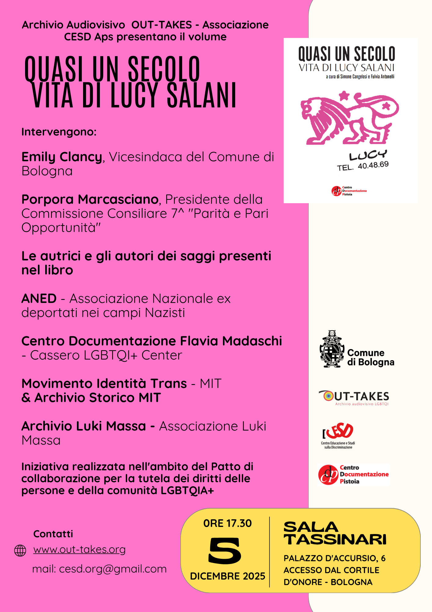 Presentazione Libro Lucy Salani 5 dicembre